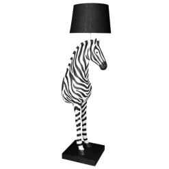 Lampadaire Zebra Zora, noir et blanc