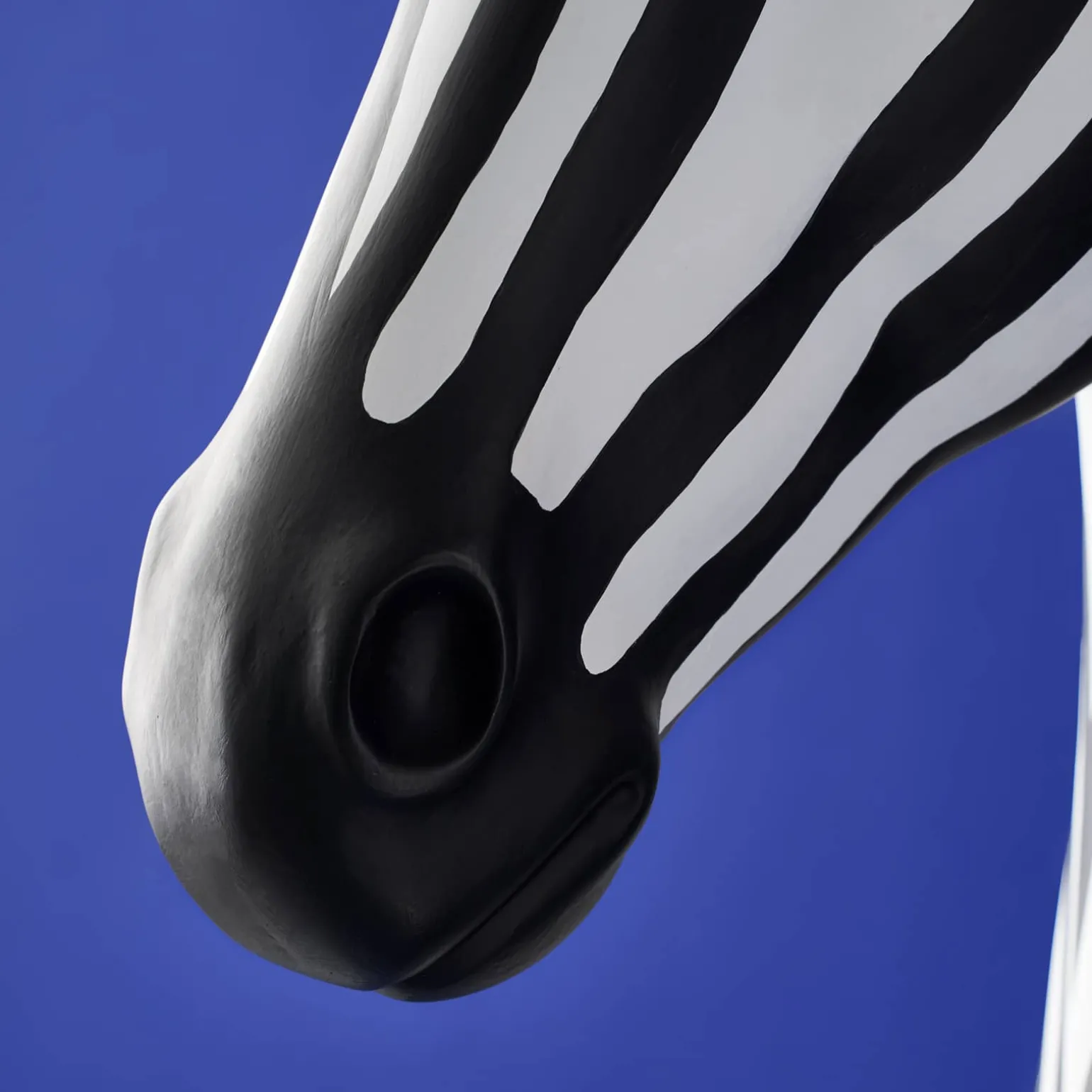 Lampadaire Zebra Zora, noir et blanc