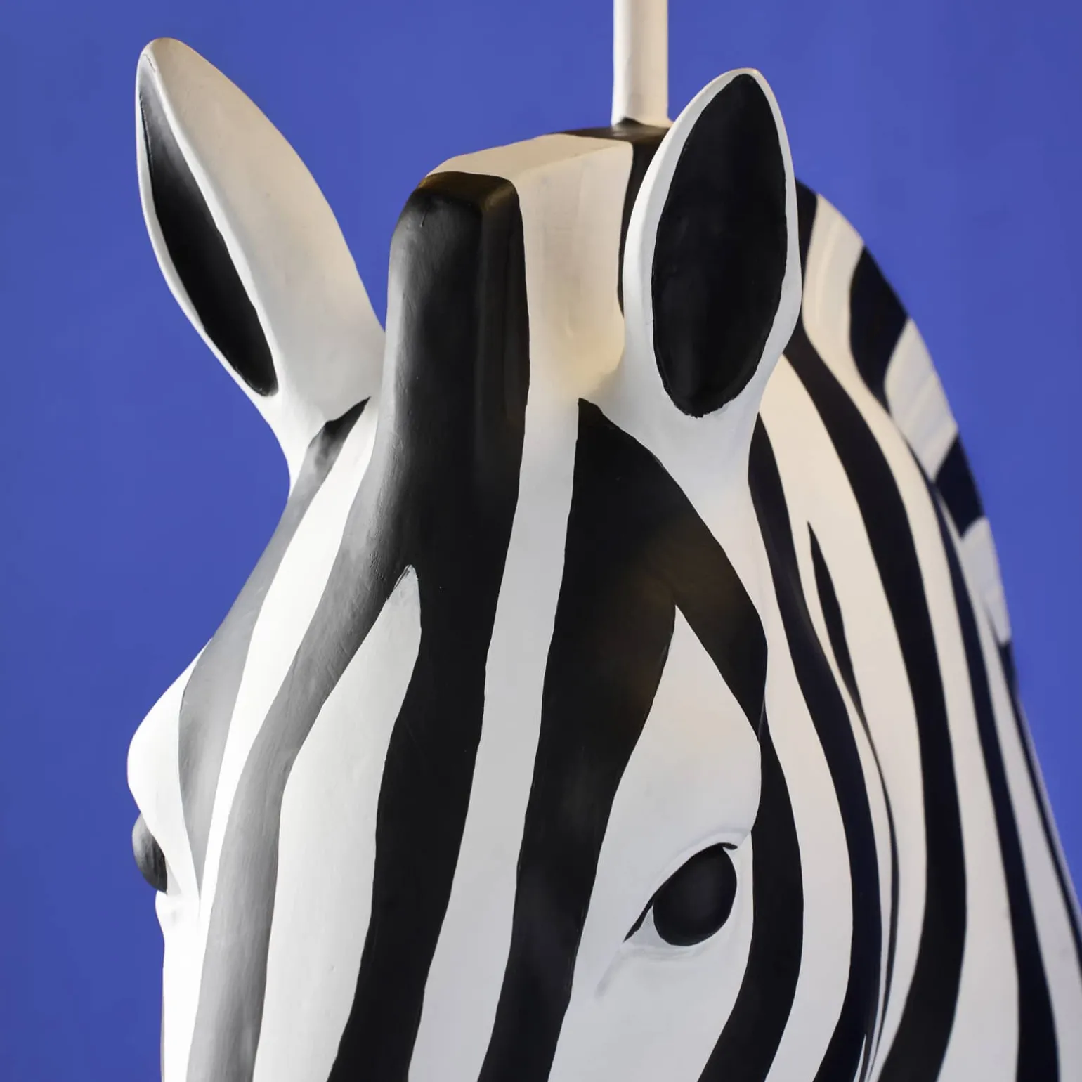 Lampadaire Zebra Zora, noir et blanc