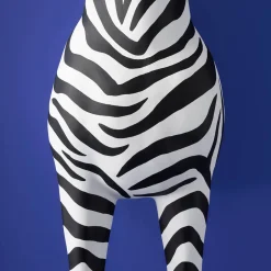 Lampadaire Zebra Zora, noir et blanc