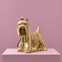 Lampe à poser chien Daisy, dorée