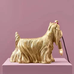 Lampe à poser chien Daisy, dorée