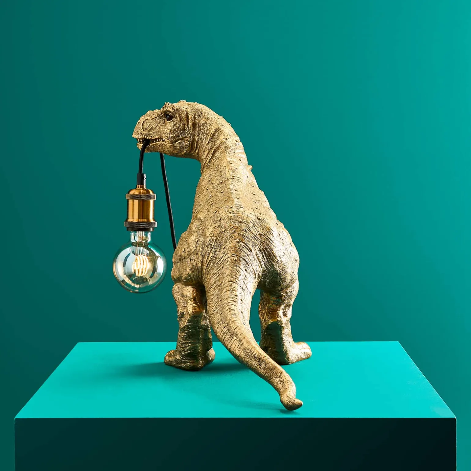 Lampe à poser dinosaure Rexy, or