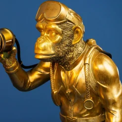 Lampe à poser singe Diver Dan, or