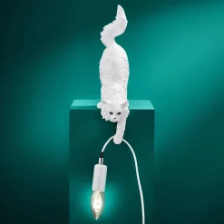 Lampe de table chat Chichi, blanche