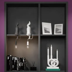Lampe de table chat Chichi, noir