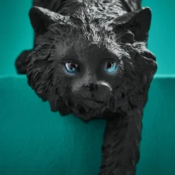 Lampe de table chat Chichi, noir