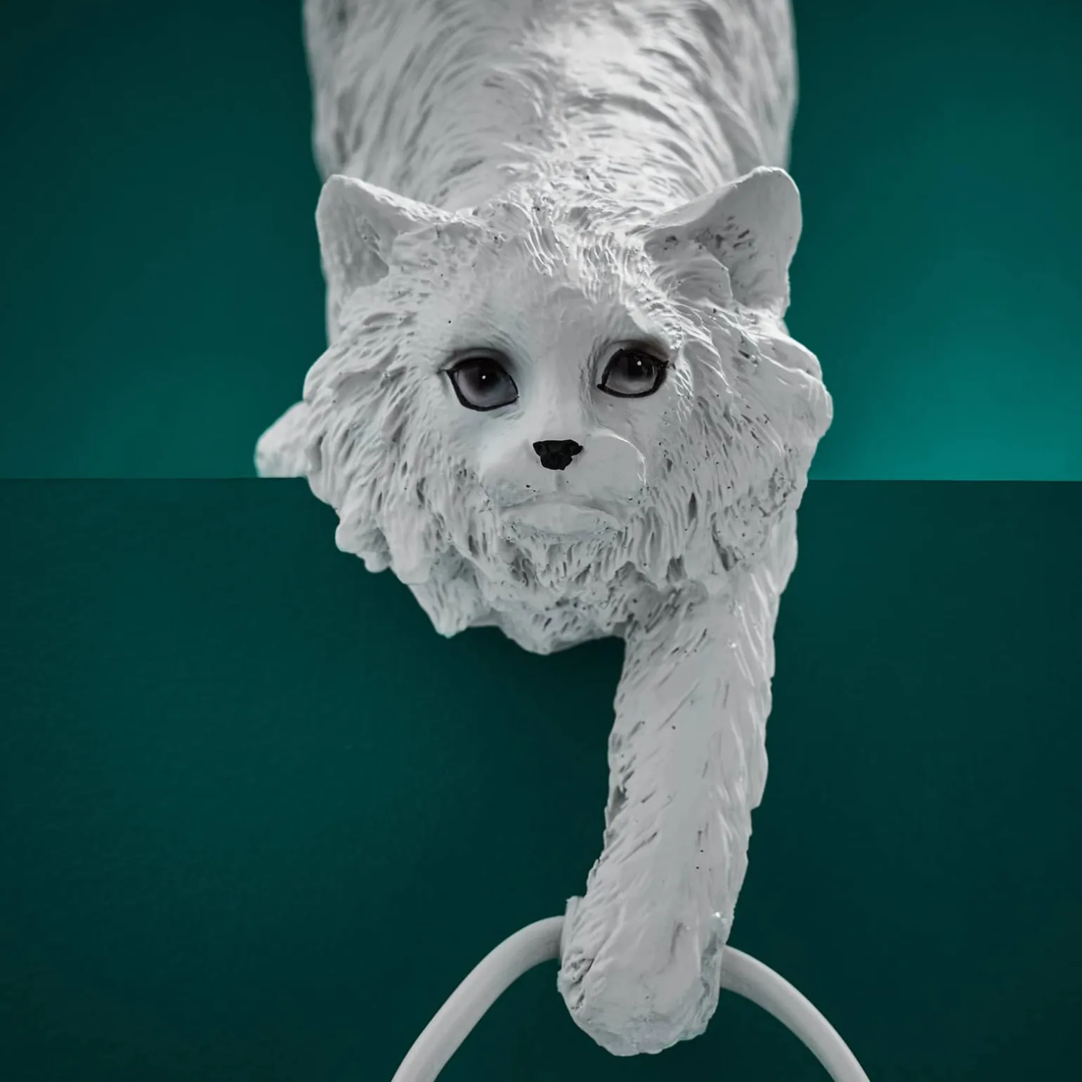 Lampe de table chat Chichi, blanche