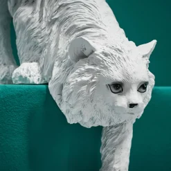 Lampe de table chat Chichi, blanche