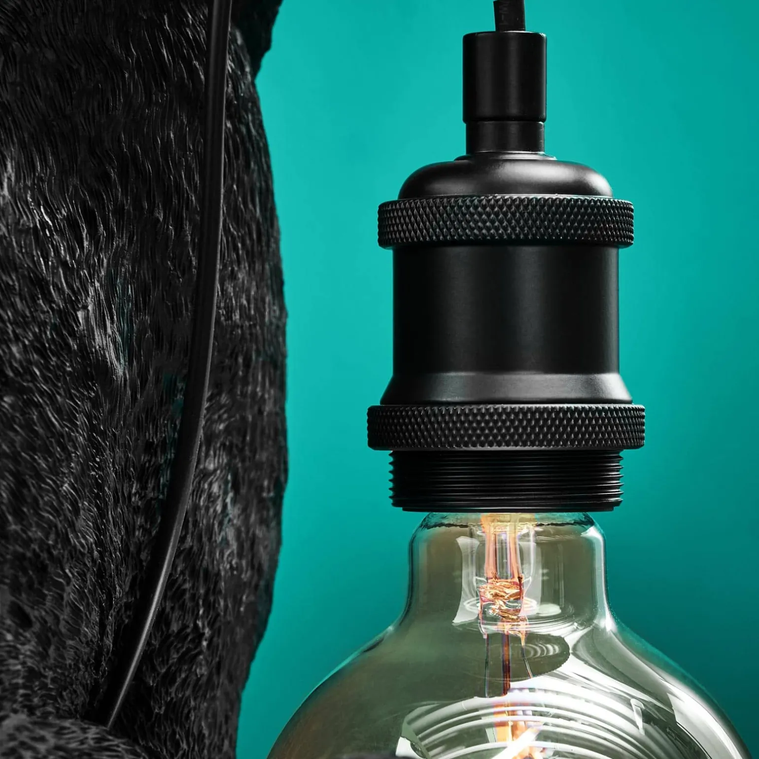Lampe de table chat Chouchou, noir