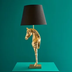 Lampe de table Cheval Wendy, or