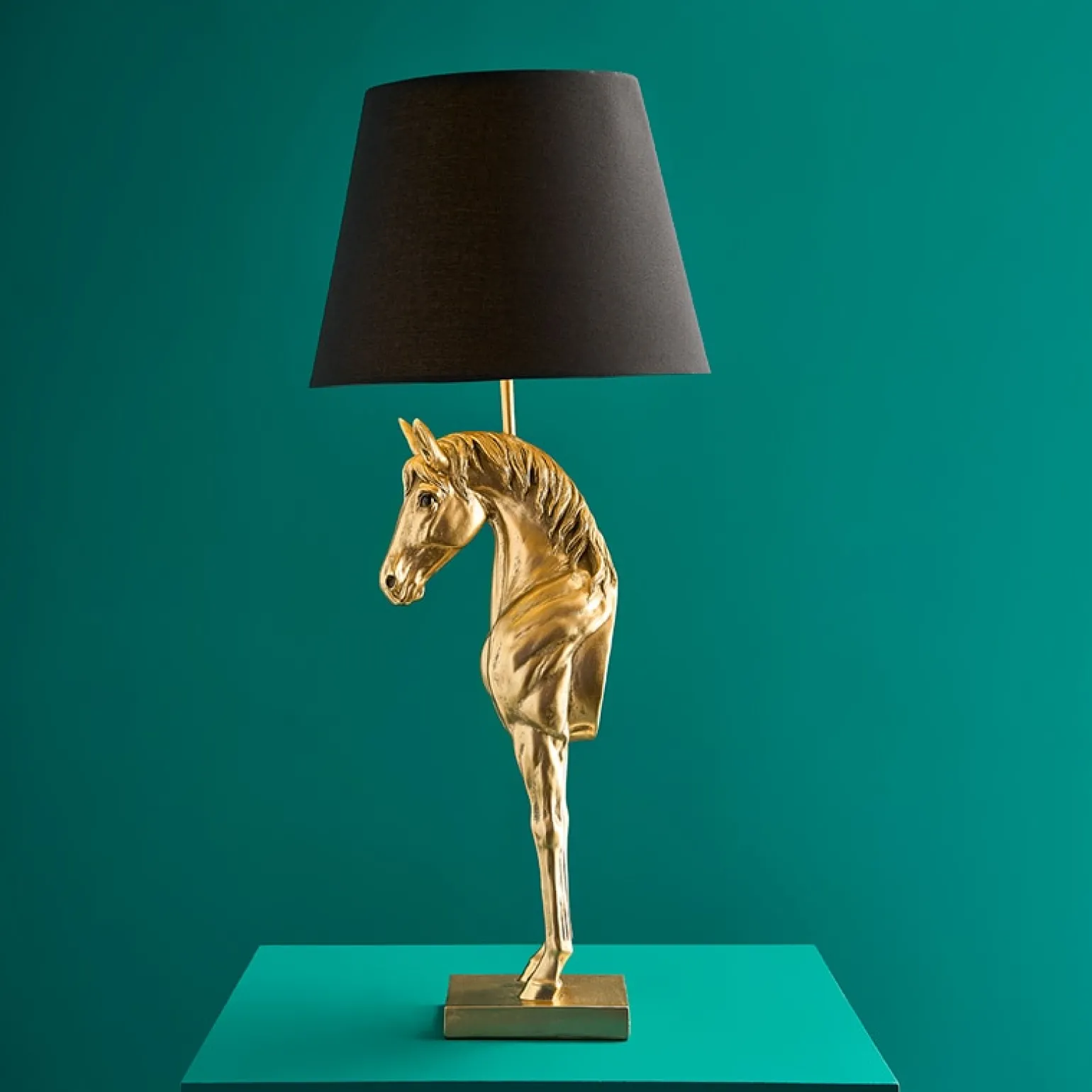 Lampe de table Cheval Wendy, or