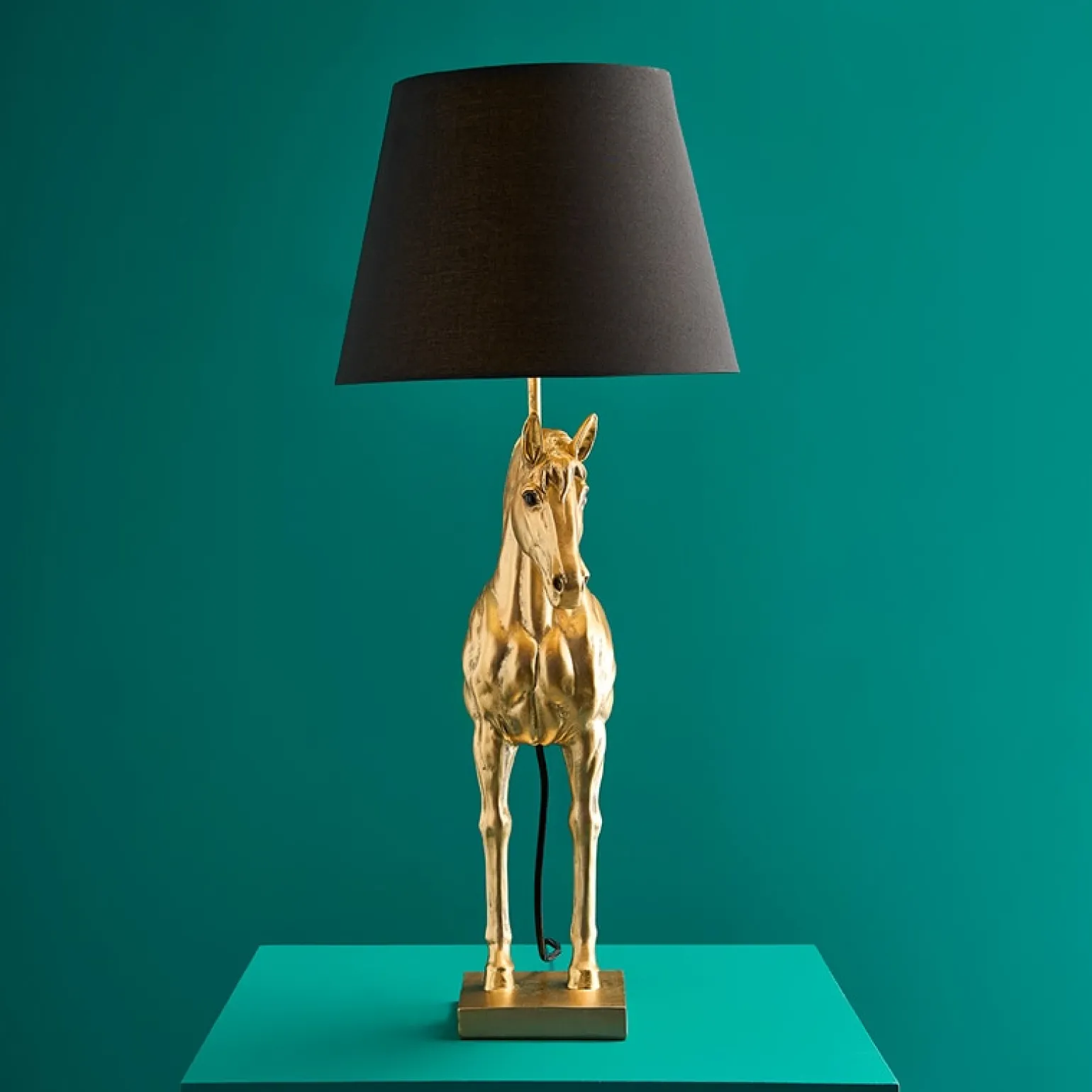 Lampe de table Cheval Wendy, or