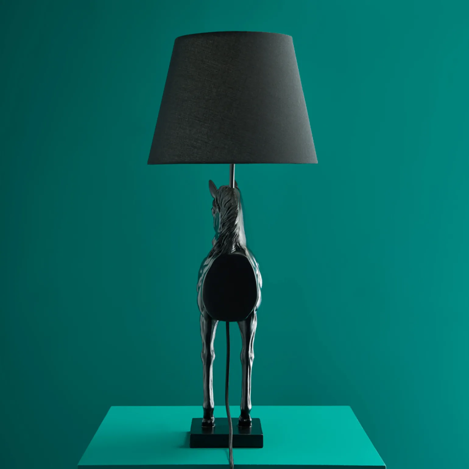 Lampe de table Cheval Wendy, noir