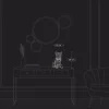 Lampe de table chien Francis, noir