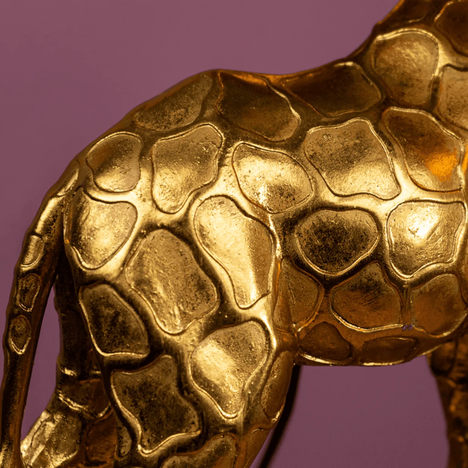 Lampe de table girafe Lucie, or/noir