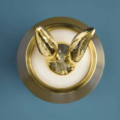 Lampe de Table Lapin LED Hiding Rabbit, or brillant