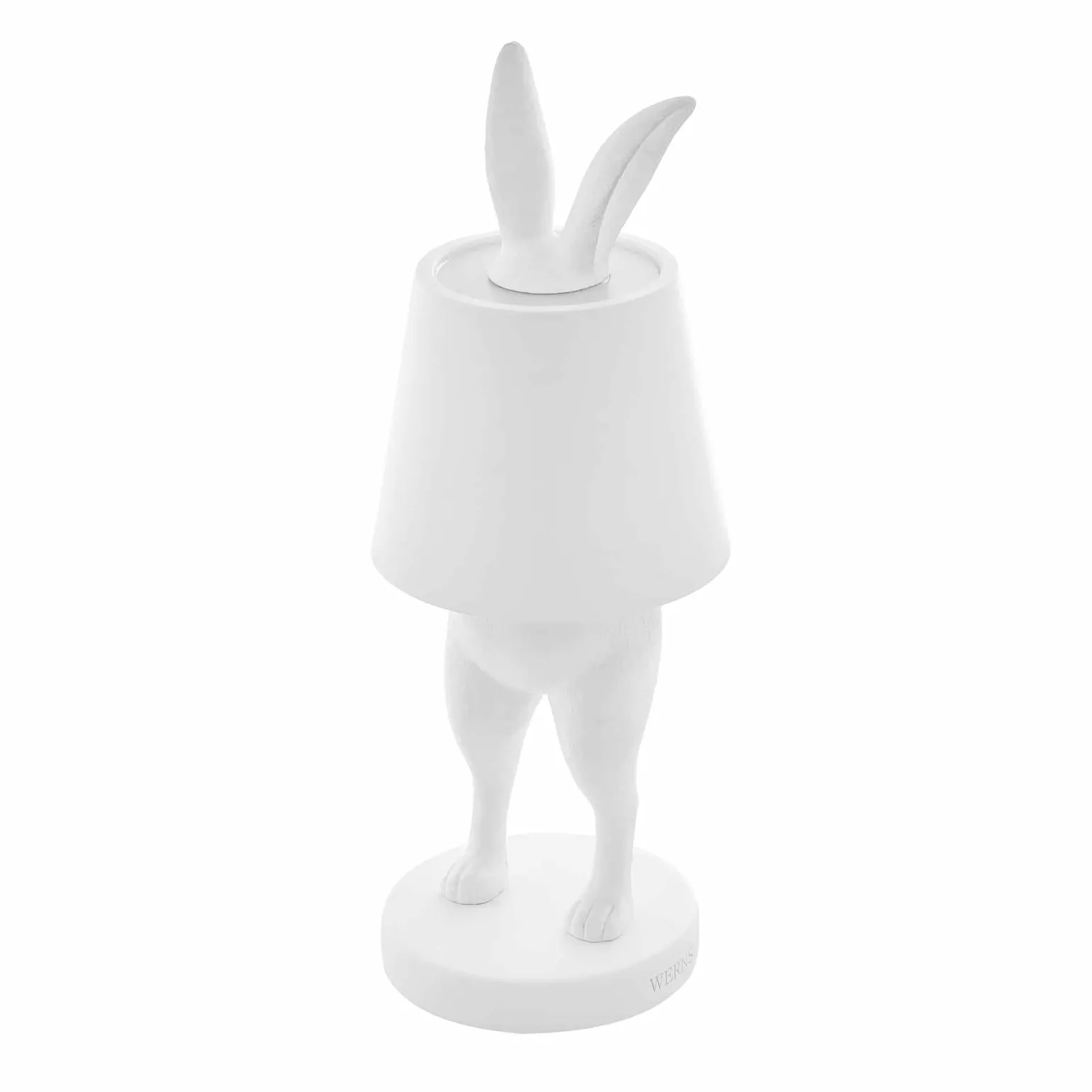 Lampe de Table Lapin LED Hiding Rabbit, blanc mat