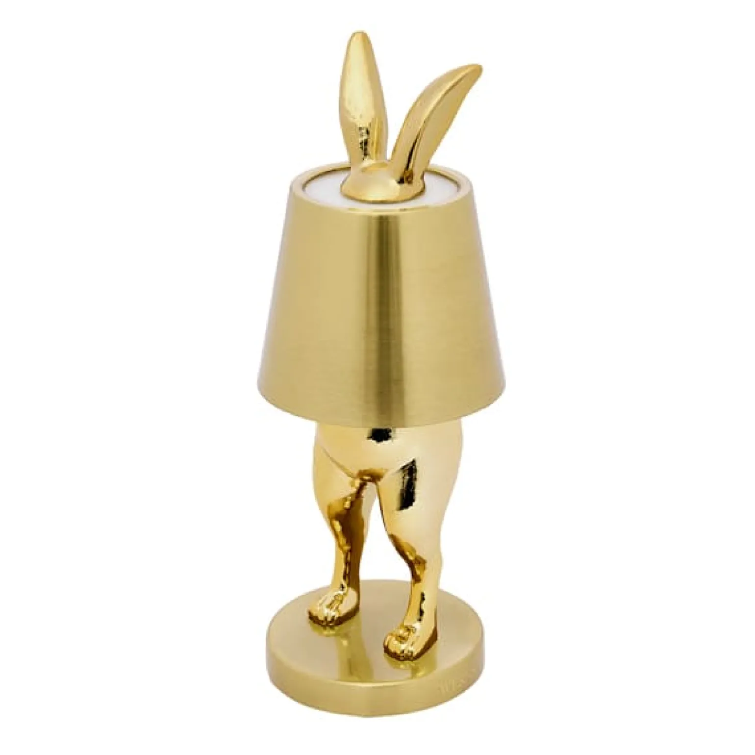 Lampe de Table Lapin LED Hiding Rabbit, or brillant