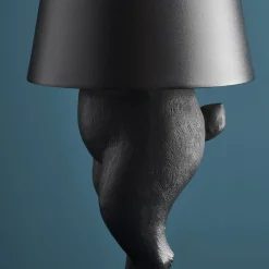 Lampe de Table Lapin LED Hiding Rabbit, noir mat