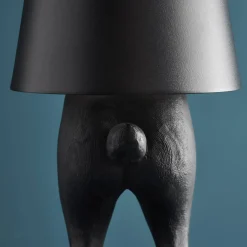 Lampe de Table Lapin LED Hiding Rabbit, noir mat