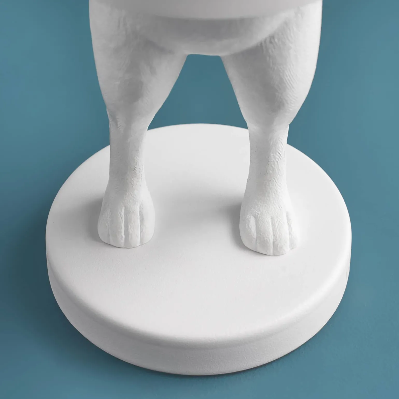Lampe de Table Lapin LED Hiding Rabbit, blanc mat