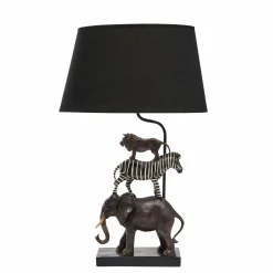 Lampe de table Lion / Zèbre / Eléphant, Safari
