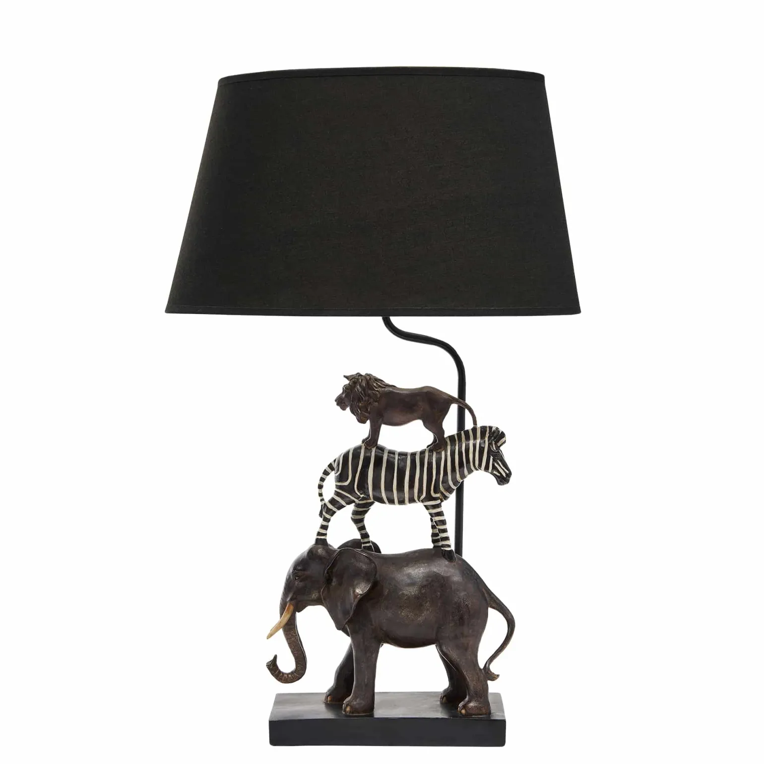 Lampe de table Lion / Zèbre / Eléphant, Safari