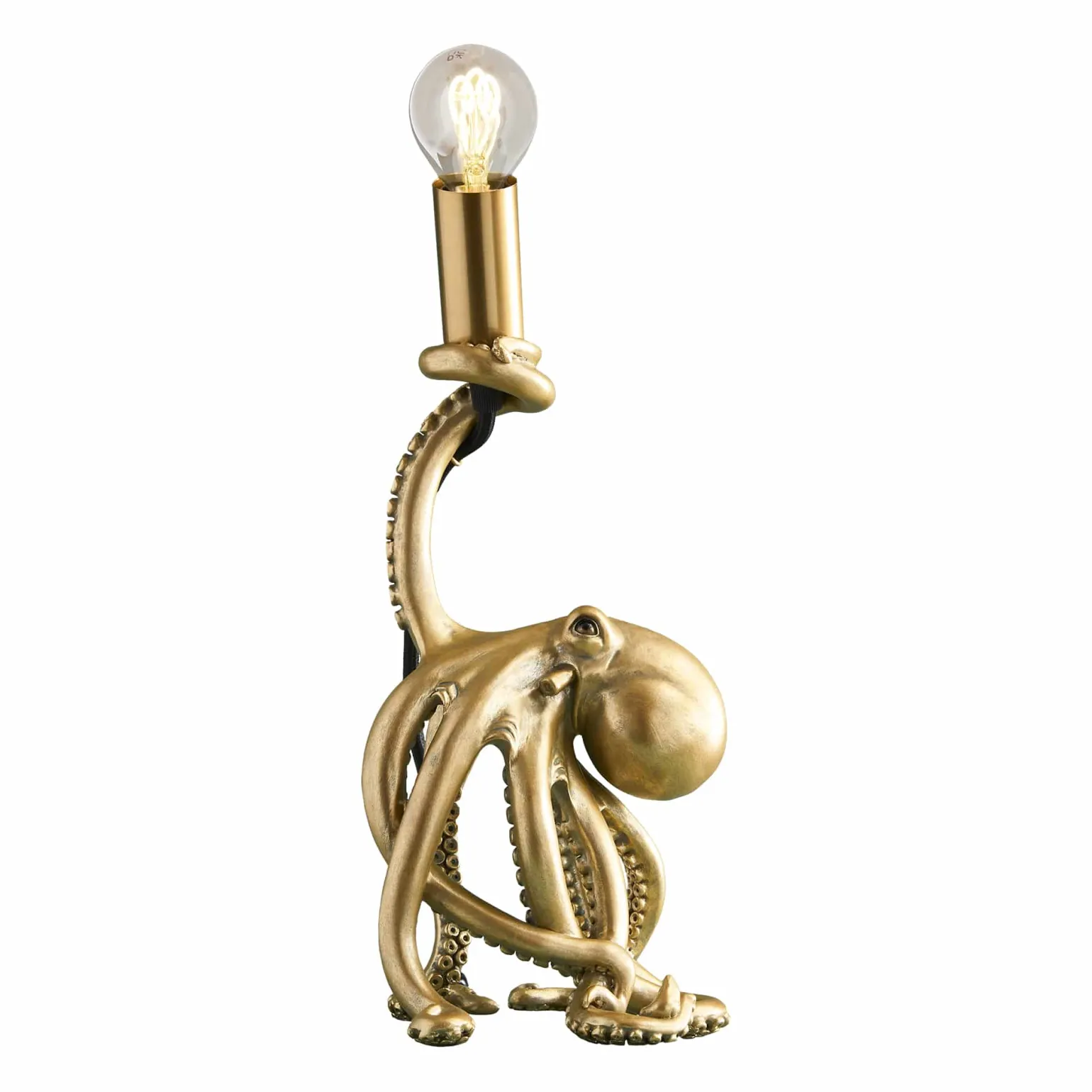 Lampe de table Poulpe Baby Otto Octopus, doré