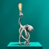 Lampe de table poulpe Otto Octopus, argent