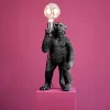 lampe de table singe Koko, noir