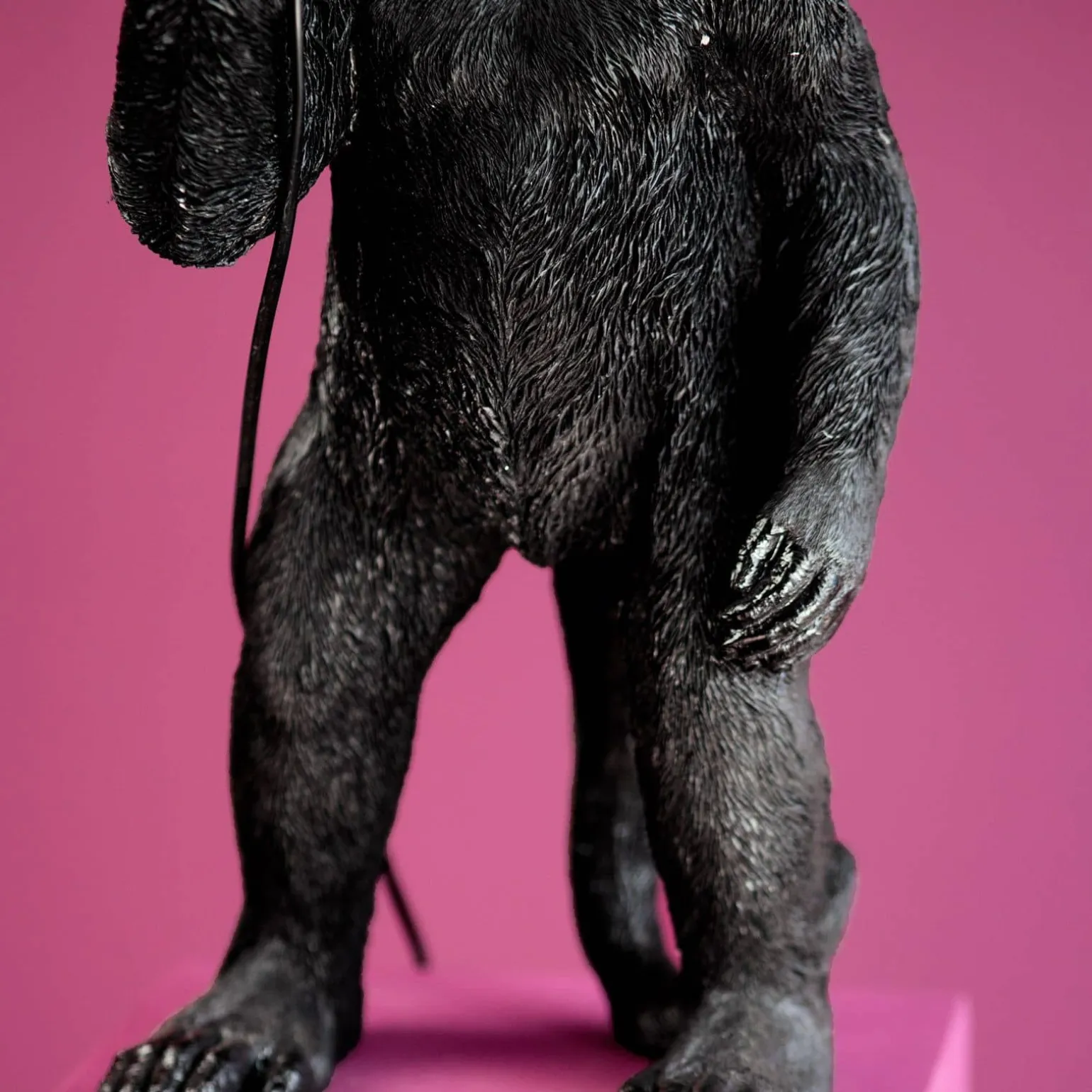 lampe de table singe Koko, noir