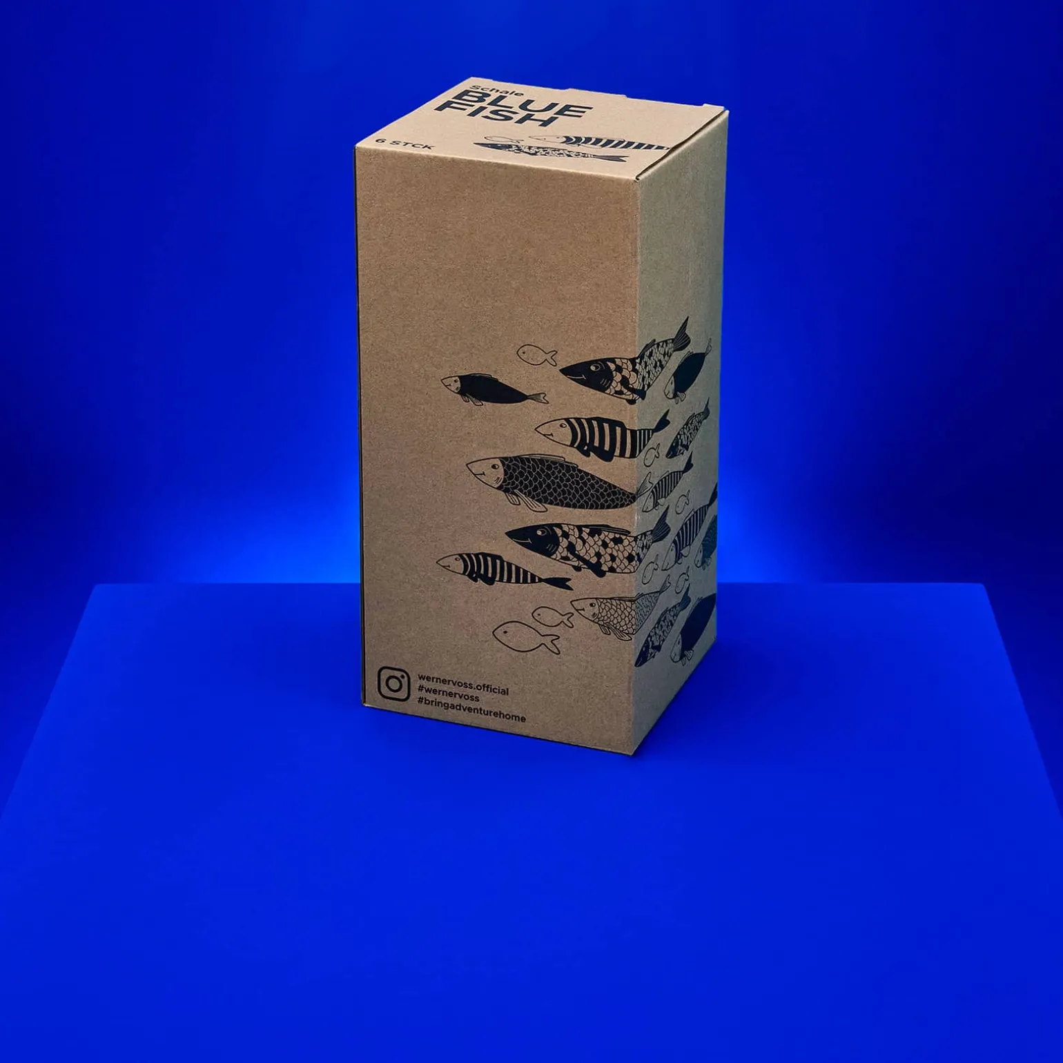 Lot de 6 bols à céréales Fische Blue Fish, avec dorure