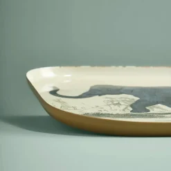 Lot de 3 plateaux Safari, motifs animaliers