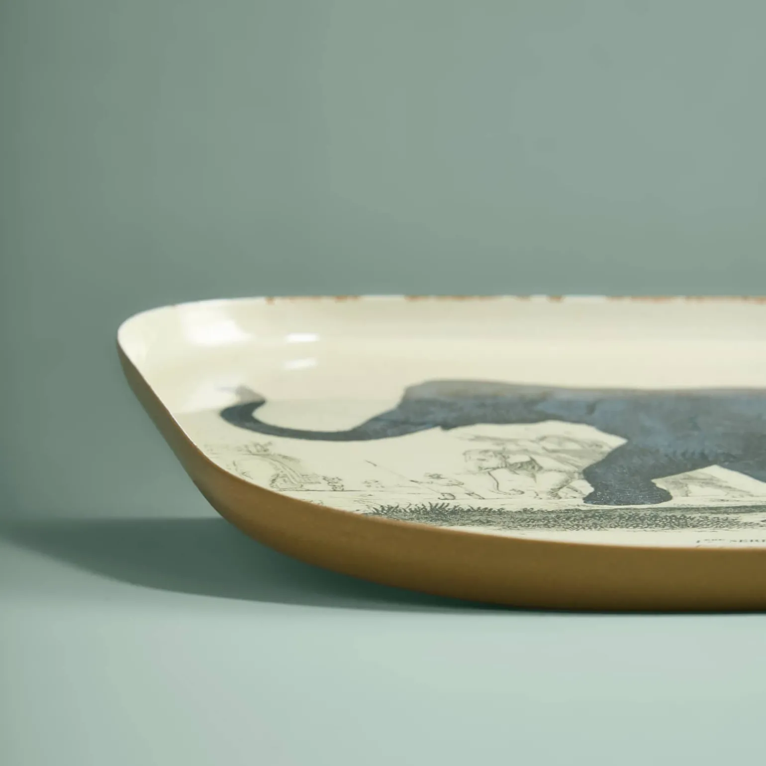 Lot de 3 plateaux Safari, motifs animaliers