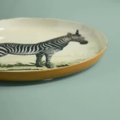 Lot de 3 plateaux Safari, motifs animaliers