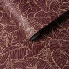 papier peint girafe Gigi, rouge, papier peint intissé, fabriqué et conçu en Allemagne 150 g/m², 0,53x10,05 m