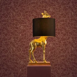 papier peint girafe Gigi, rouge, papier peint intissé, fabriqué et conçu en Allemagne 150 g/m², 0,53x10,05 m