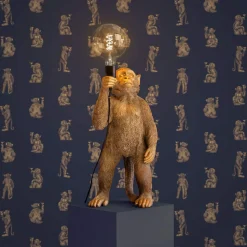 Papier peint singe Cocktail Monkeys, bleu