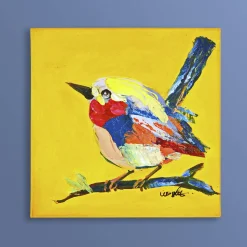 Peinture Birdy, jaune