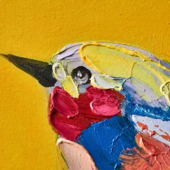 Peinture Birdy, jaune