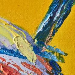 Peinture Birdy, jaune