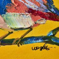 Peinture Birdy, jaune