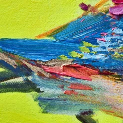 Peinture Birdy, jaune fluo