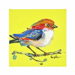 Peinture Birdy, jaune fluo