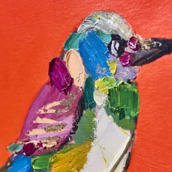 Peinture Birdy, rouge