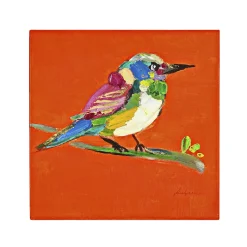 Peinture Birdy, rouge