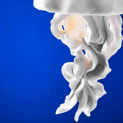 Plafonnier méduse Ava, blanc