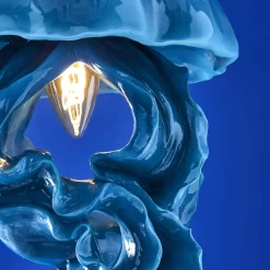 Plafonnier méduse Ava, bleu
