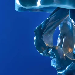 Plafonnier méduse Ava, bleu